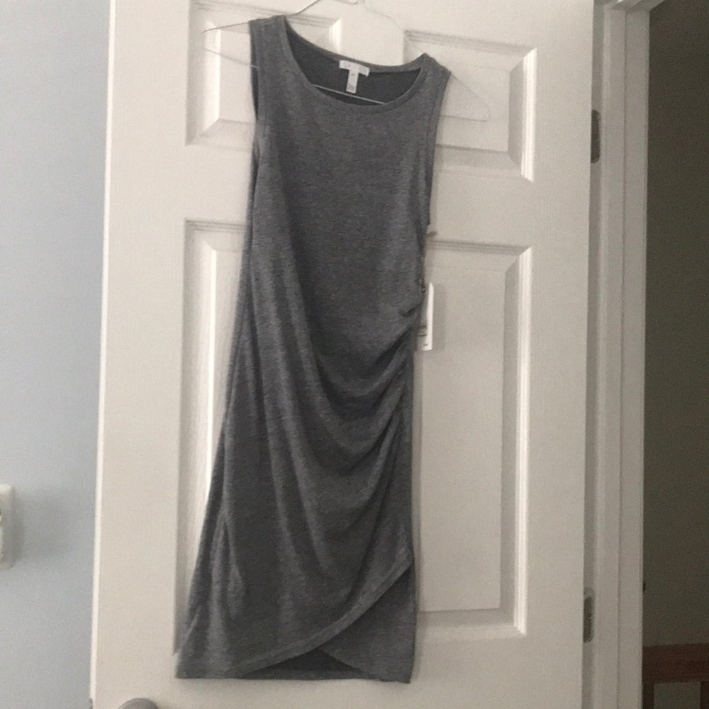 Leith ruched body-con sleeveless dress